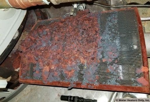 a scary moldy burner assembly.