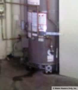water heater failure A leaking water heater